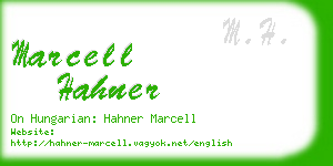 marcell hahner business card